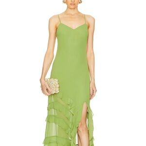 Bardot Lime Green High Low Dress